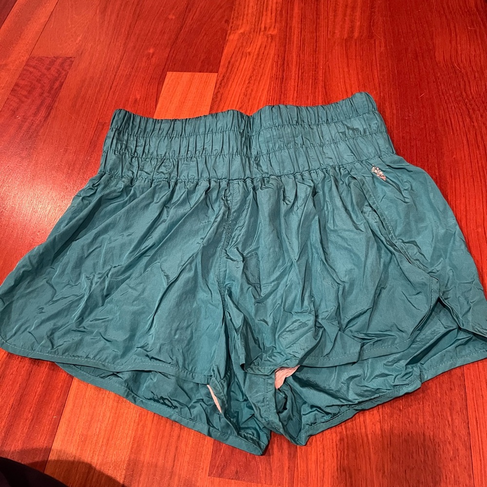 Teal free people way home shorts